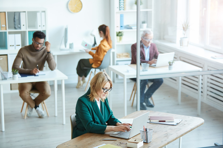 Business people working at office