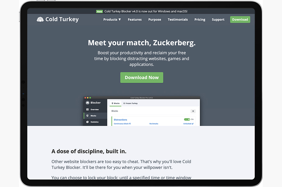 Cold Turkey App for Mac