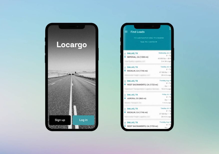 locargo user interface