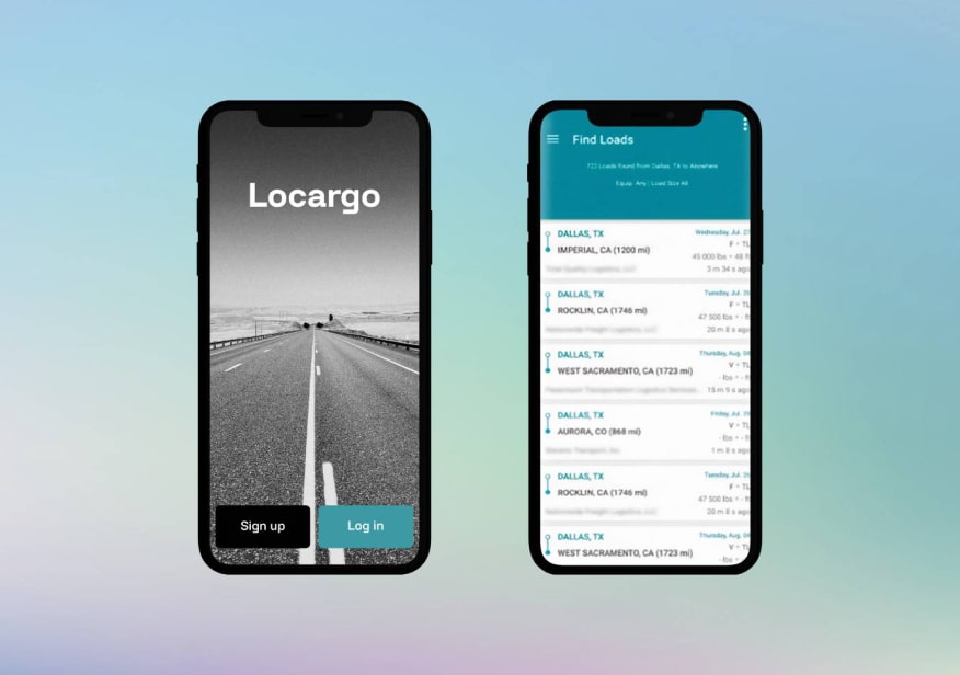 locargo user interface