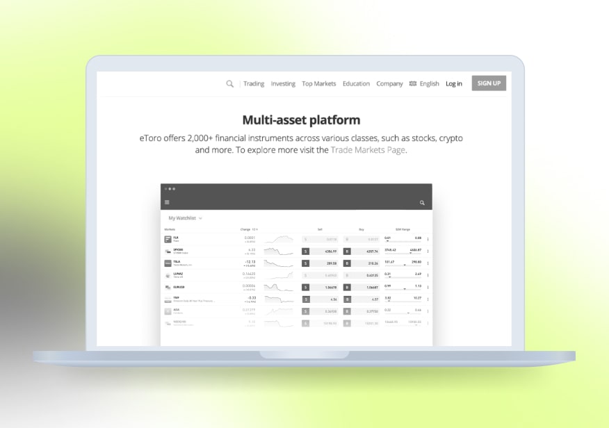 cryptotrade wireframes