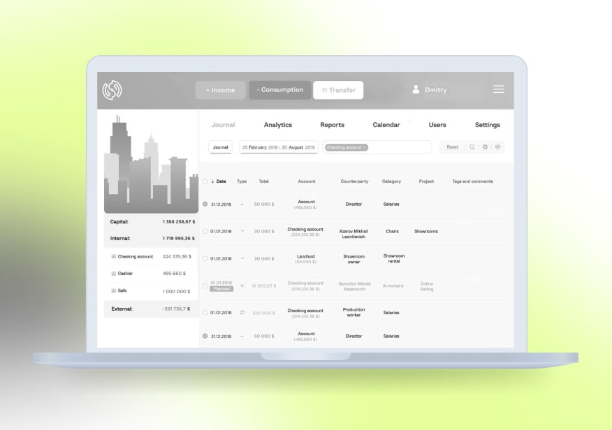 finmap wireframes