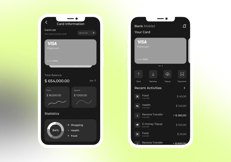 moblet wireframes