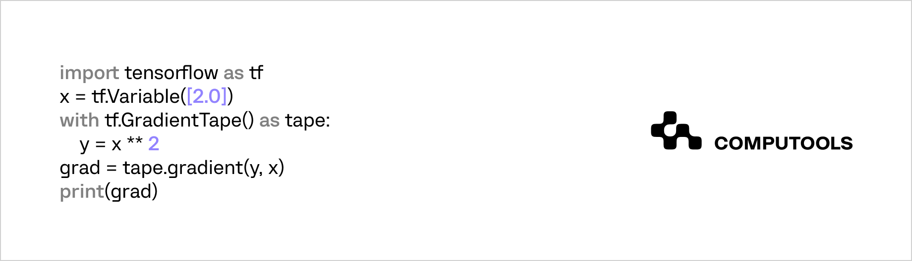 TensorFlow code