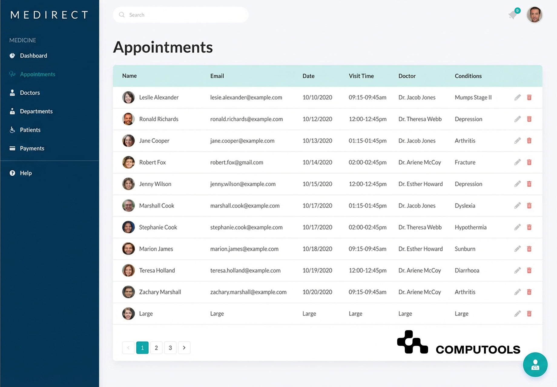 Medirect Case Screen 2