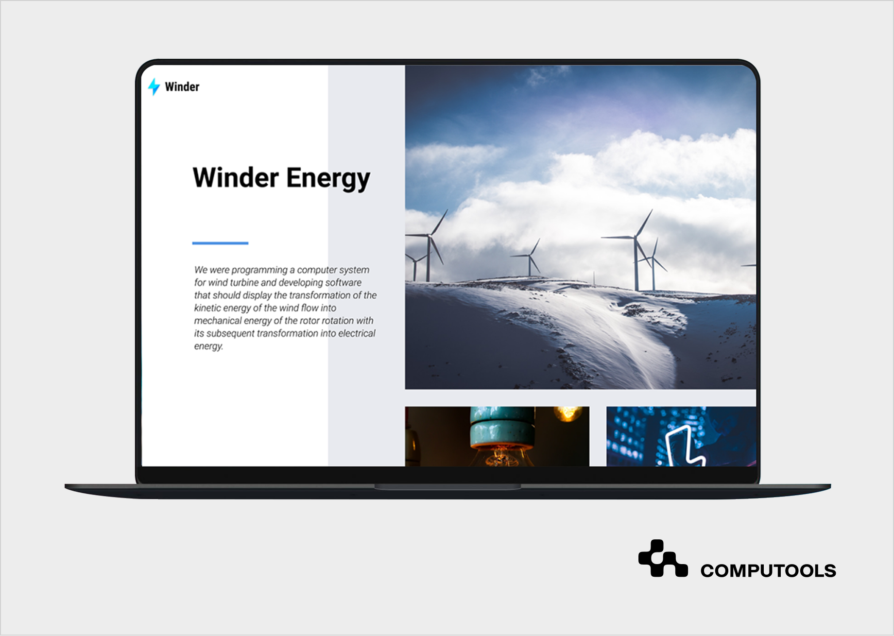 Winder case study screen