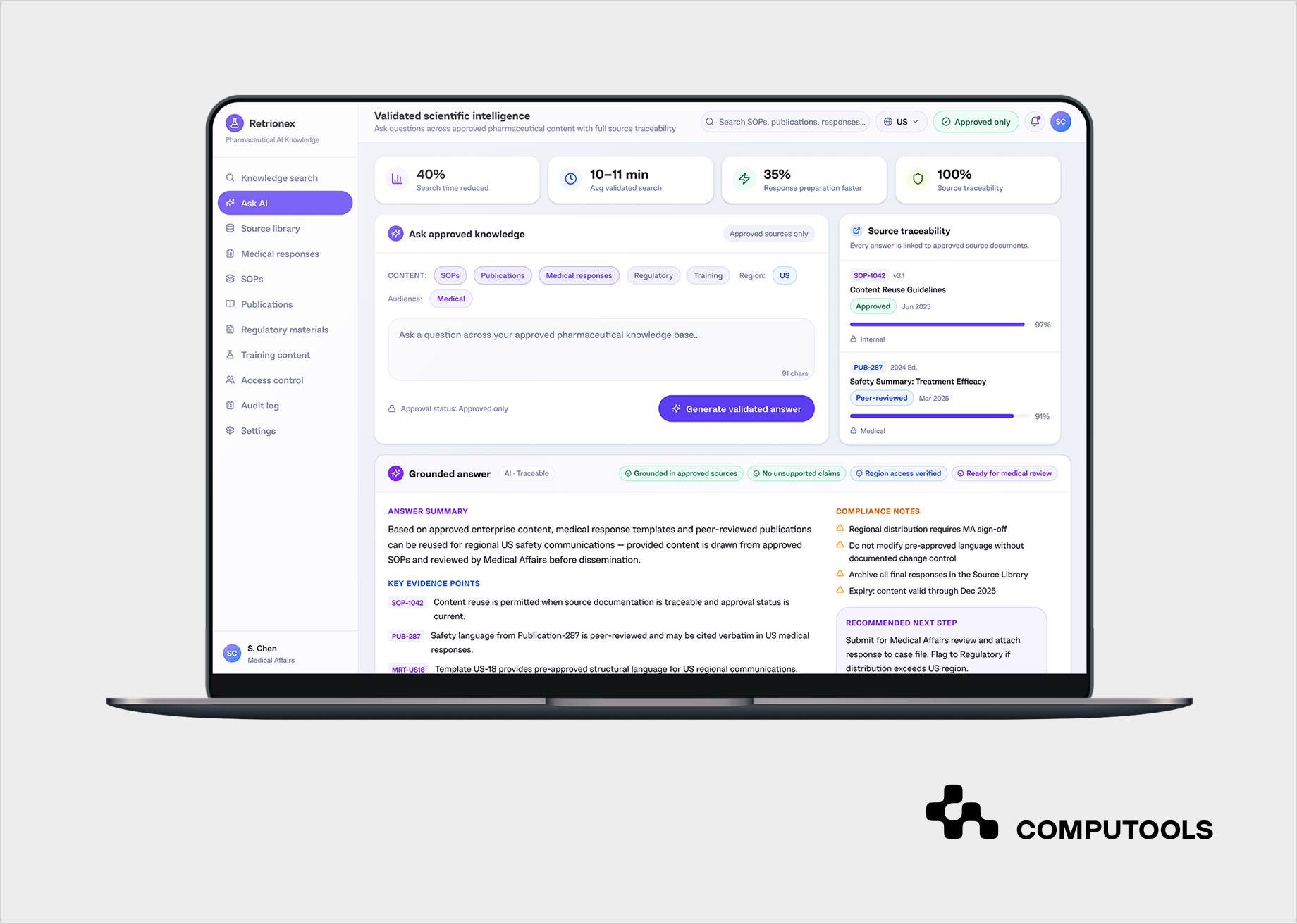 Retrionex case study screen