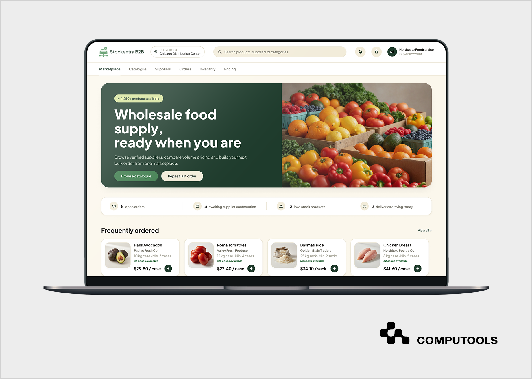 Stockentra B2B case study screen